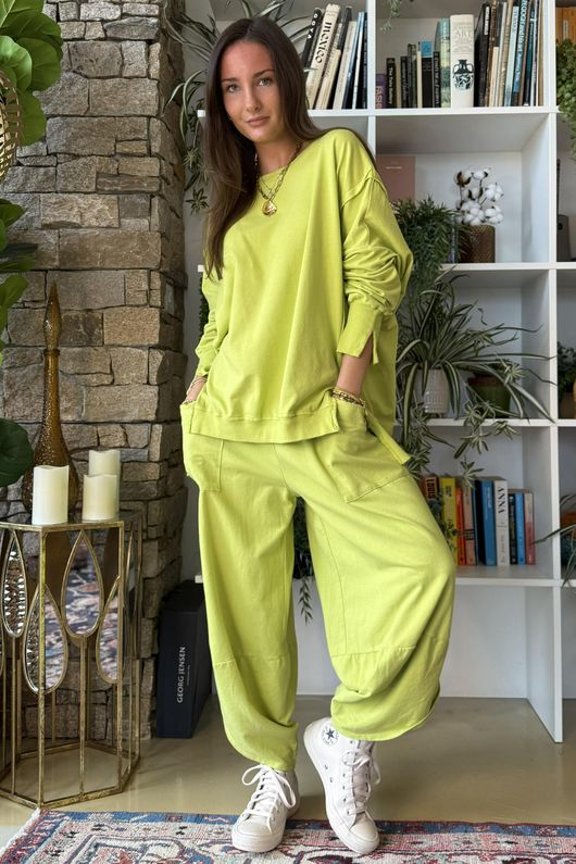 Lagen Shelby Barrel Pant Kiwi